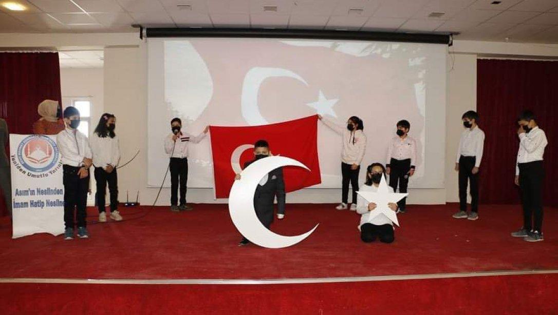 İstiklal Marşı'mızın Kabul Edilişinin 100.Yıl Dönümü ve Mehmet Akif Ersoy'u Anma Haftası Münasebetiyle Program Düzenlendi
