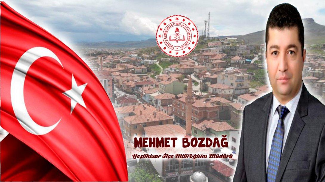 İlçe Milli Eğitim Müdürü Mehmet BOZDAĞ'ın Öğretmenler Günü Mesajı